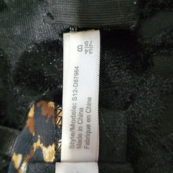 Sentiments Leopard Print Push-up Bra 34B - Picture 7 of 8